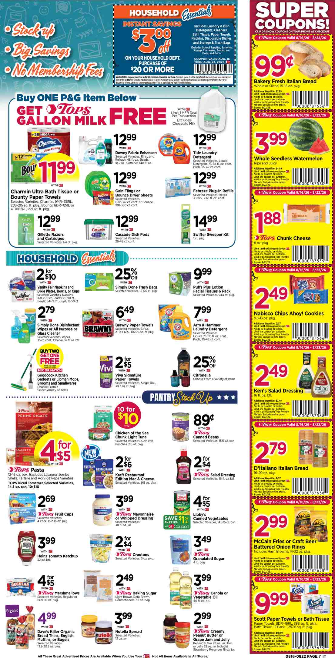 Tops Weekly Ad August 23 - 29, 2026 - Image 1 August 16 - 22