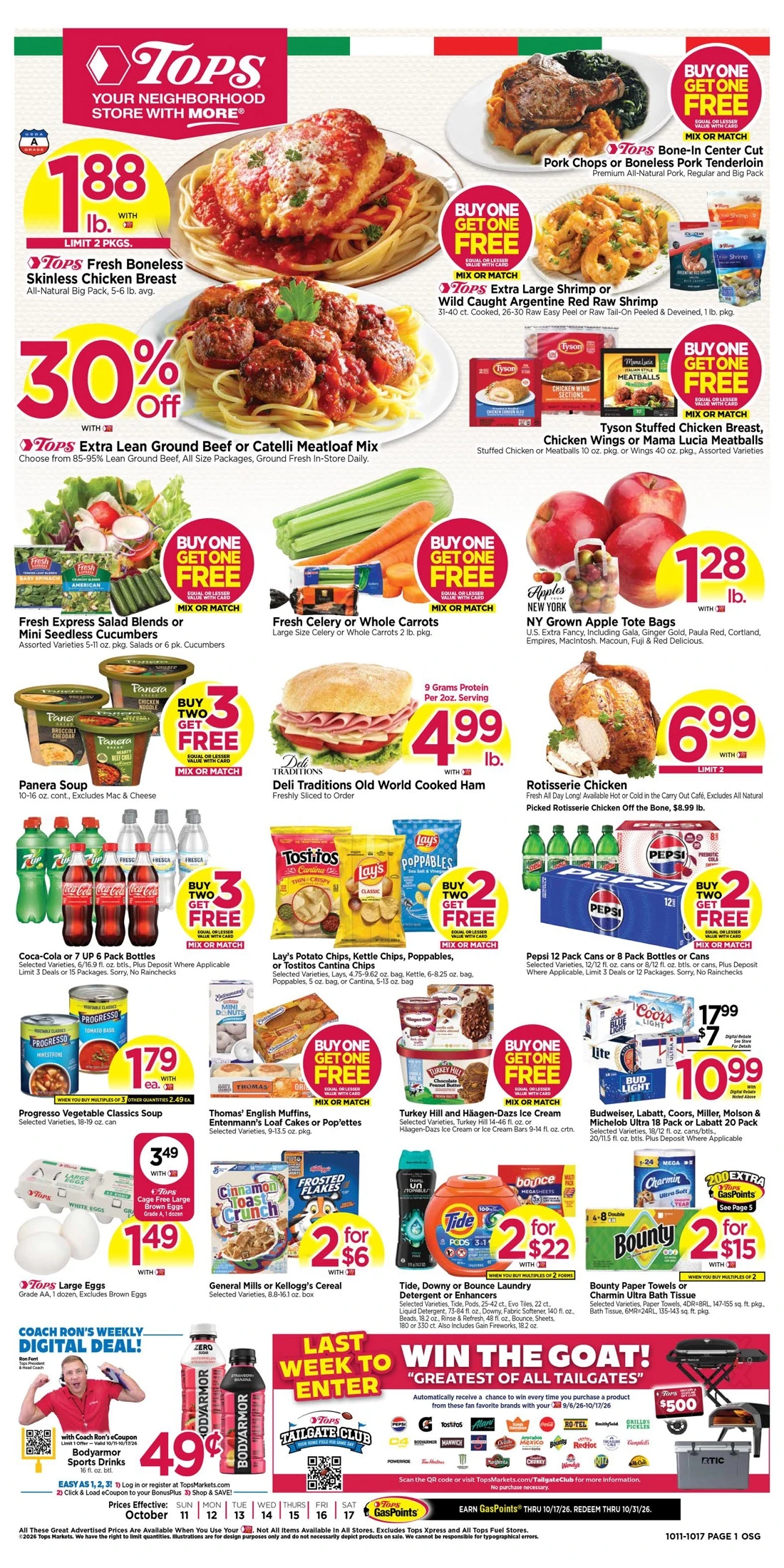 Tops Weekly Ad (October 11 – 17, 2026) Sneak Peek - Image 1 Oct 11 - 17