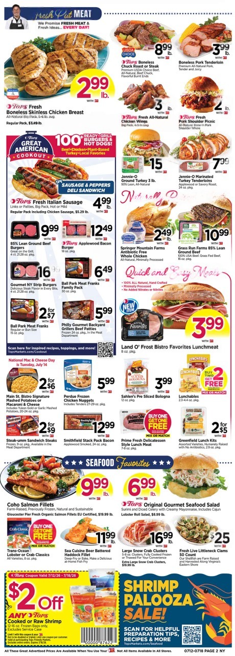 Tops Weekly Ad July 12 - 18, 2026 - Image 2 July 12 - 18