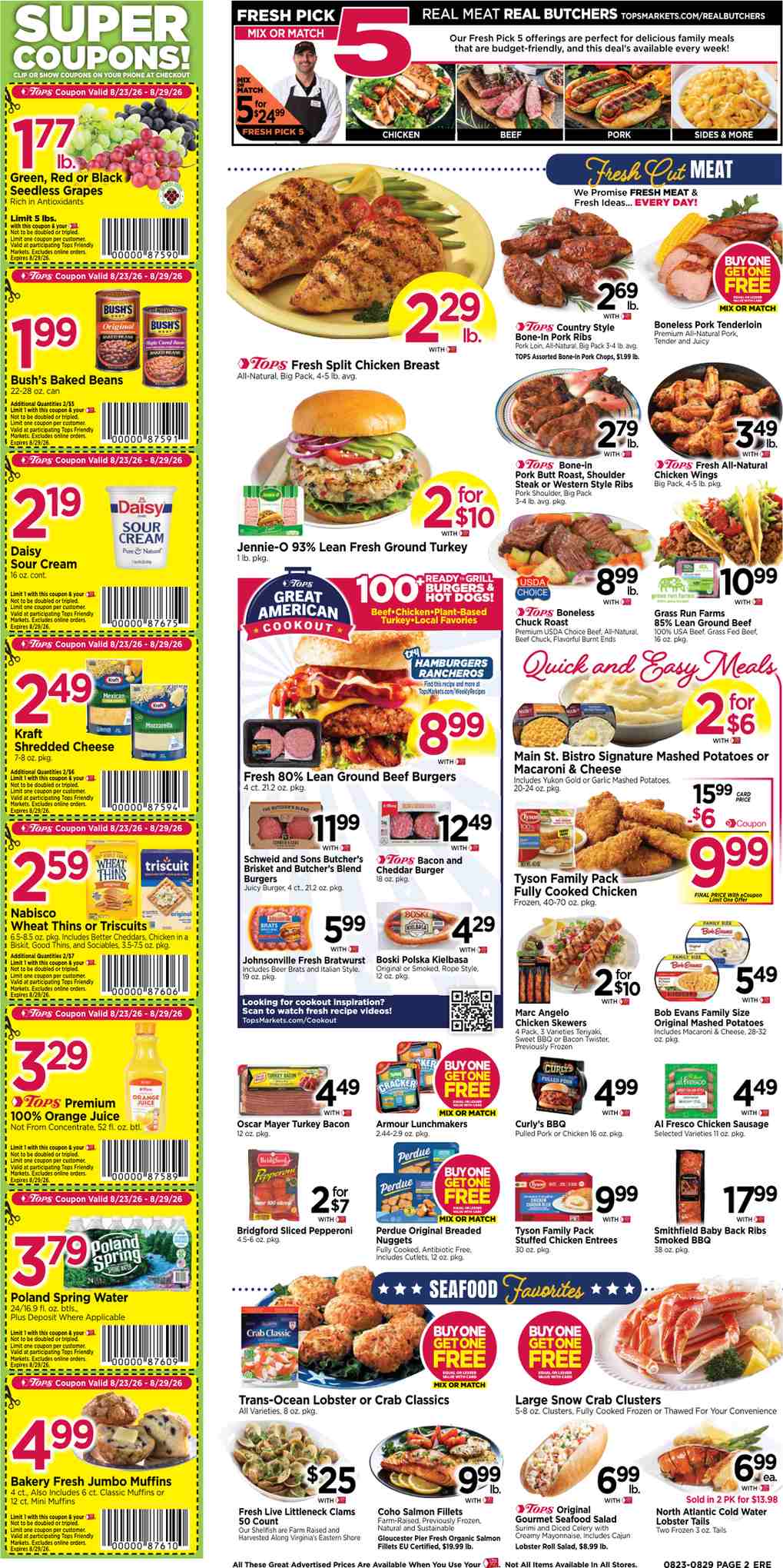 Tops Weekly Ad August 23 - 29, 2026 - Image 2 August 23 - 29