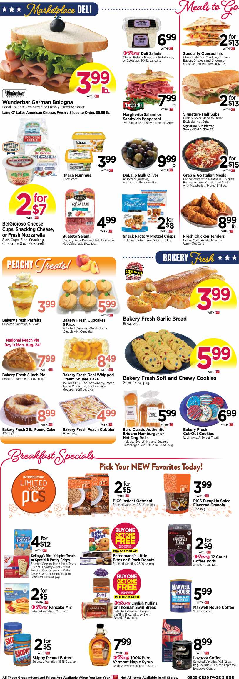 Tops Weekly Ad August 23 - 29, 2026 - Image 1 August 23 - 29