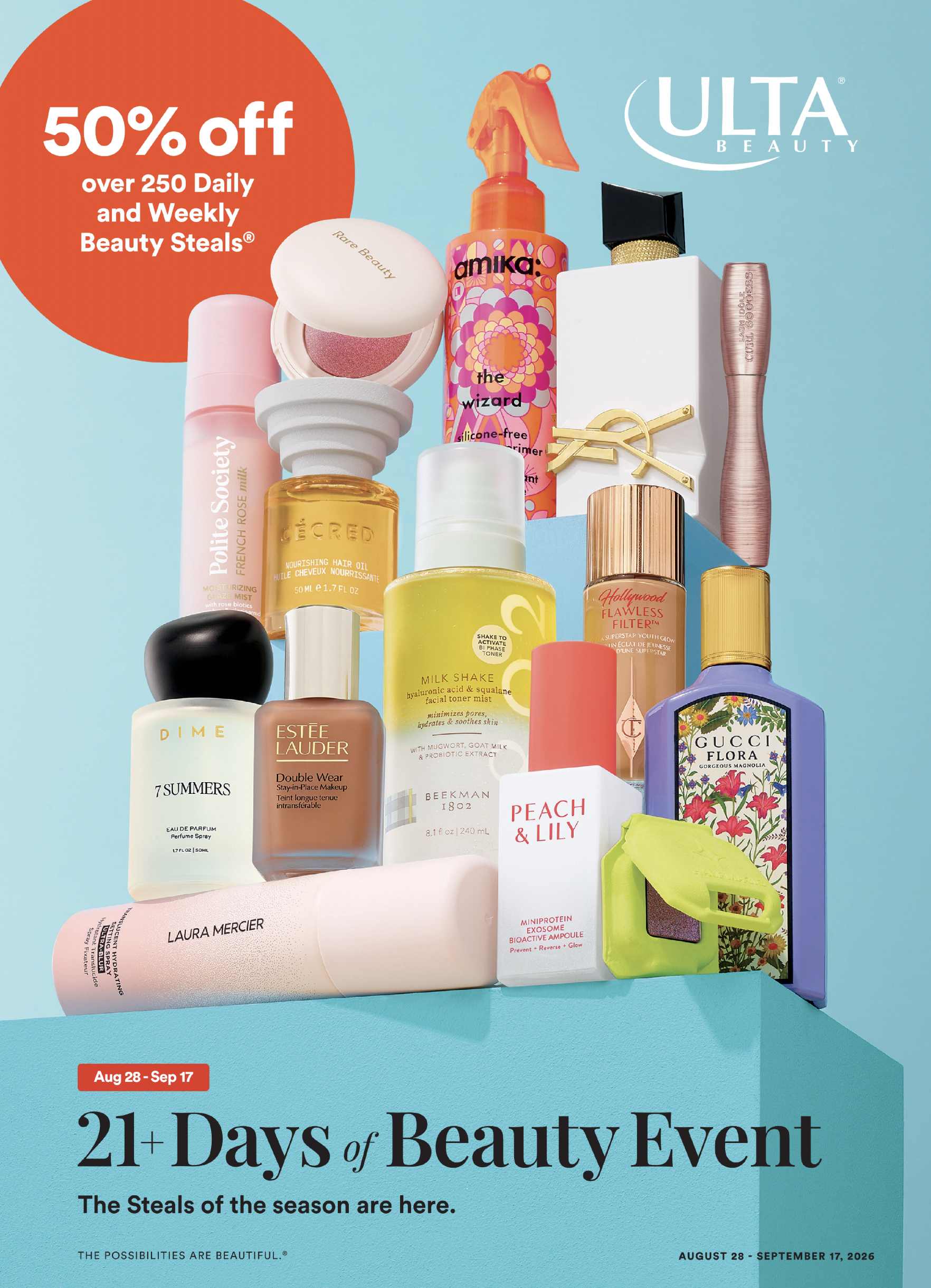 Ulta Beauty Weekly Ad August 28 - September 17, 2026 - Image 1 Aug 28 - Sep 17