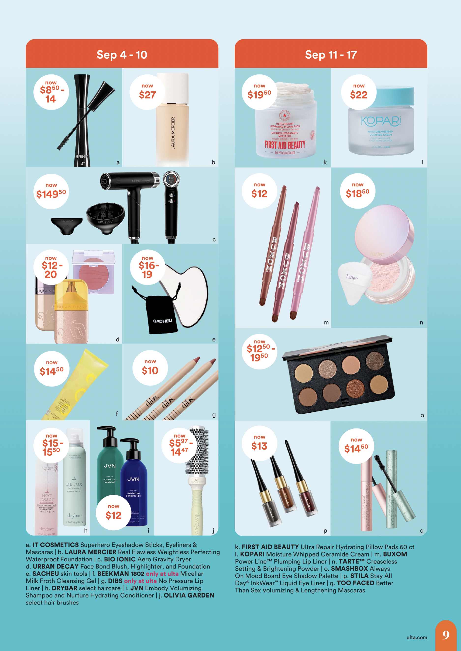 Ulta Beauty Weekly Ad August 28 - September 17, 2026 - Image 1 Aug 28 - Sep 17
