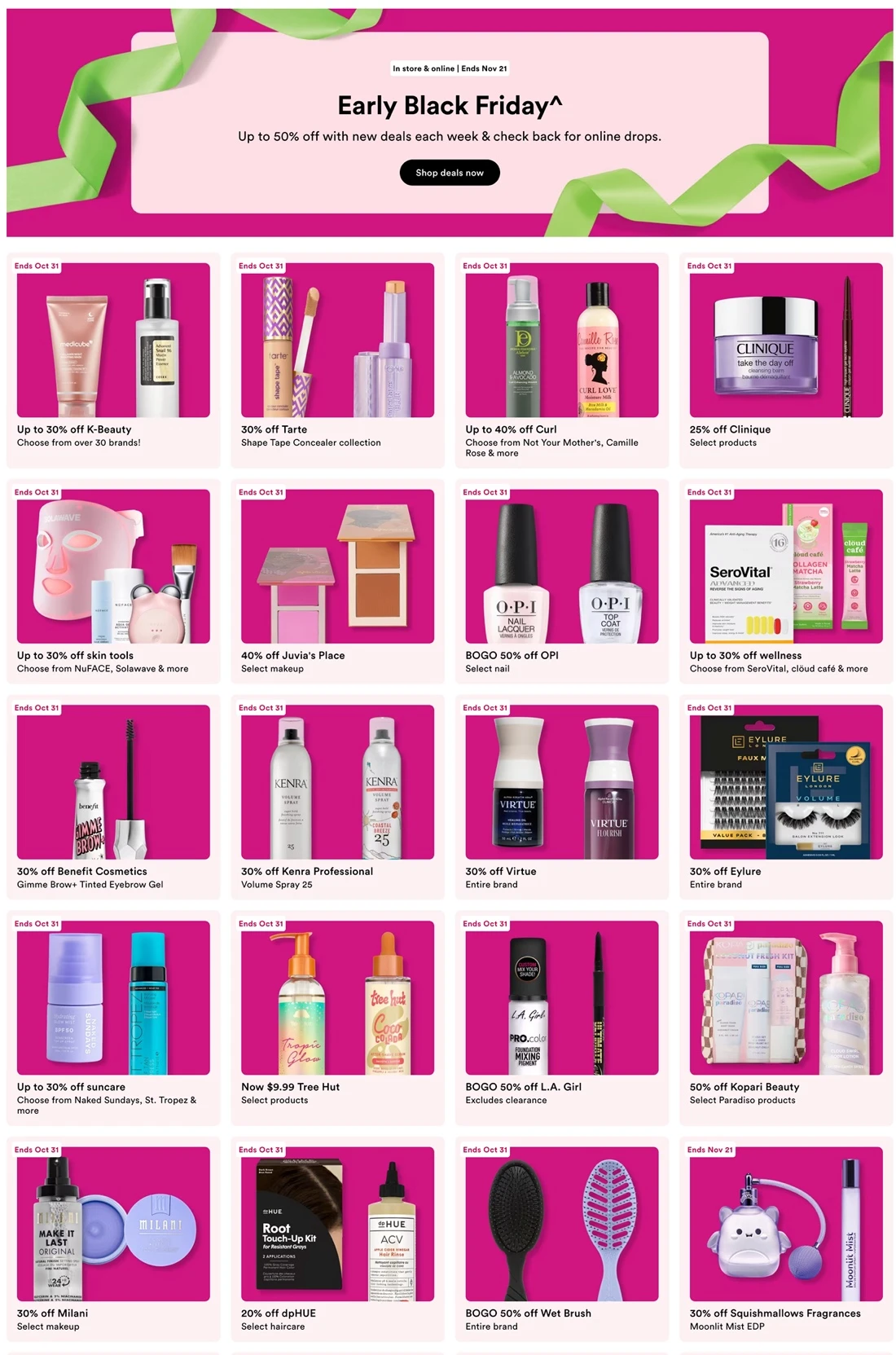 Ulta Beauty Black Friday Deals Ad 2026 - Image 1 Oct 26 - Nov 21 (Early Black Friday)