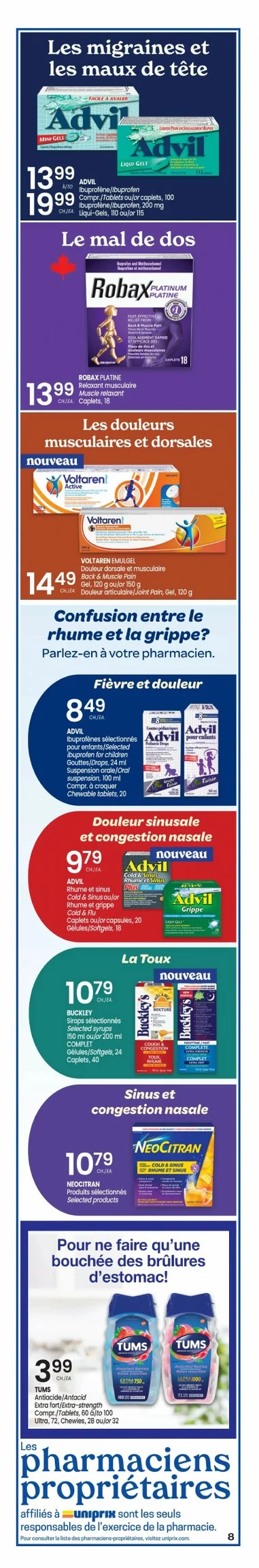 uniprix flyer december 18 24 circulaire 3 64513207