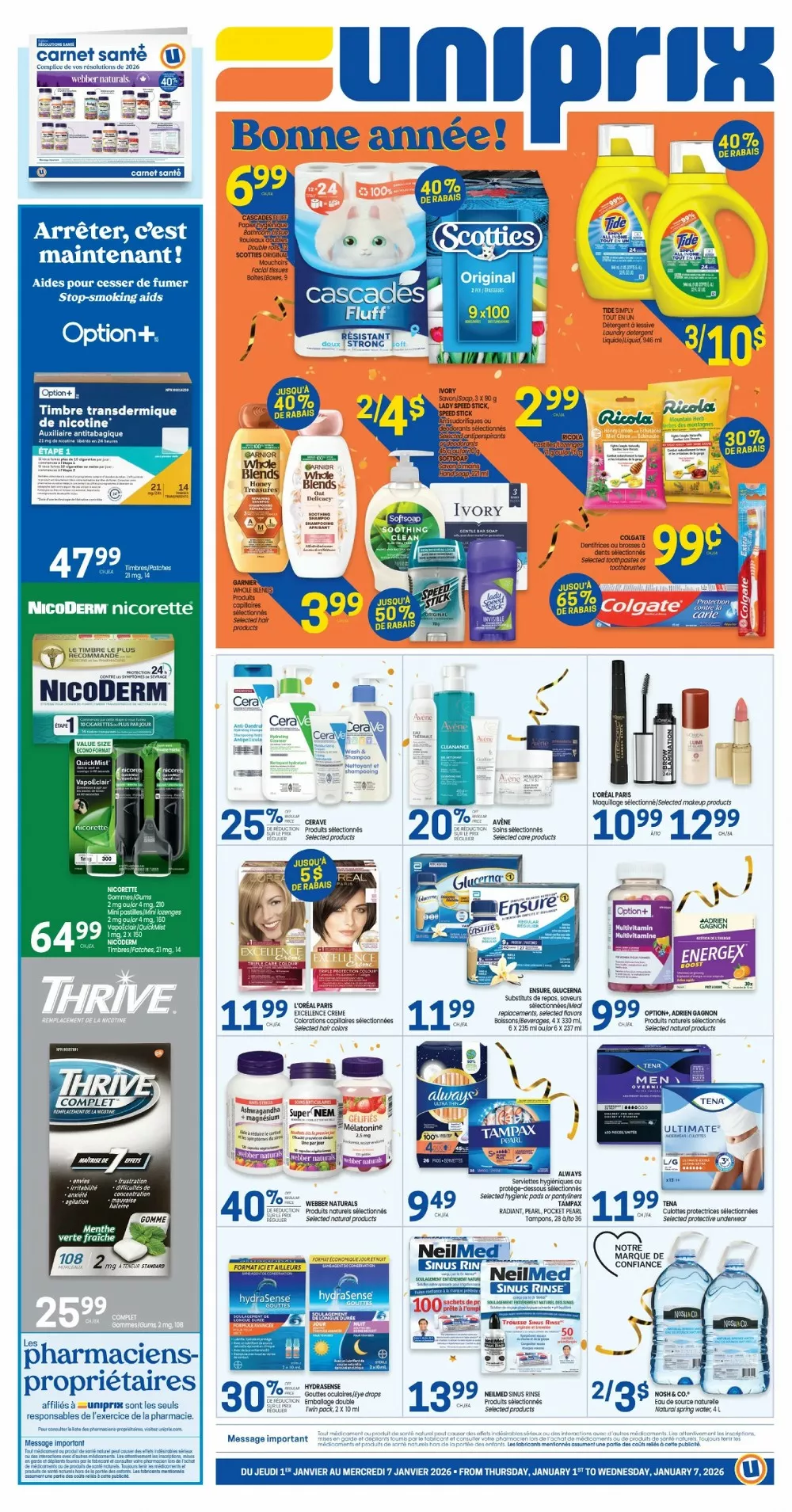 uniprix flyer january 1 7 1 36778217