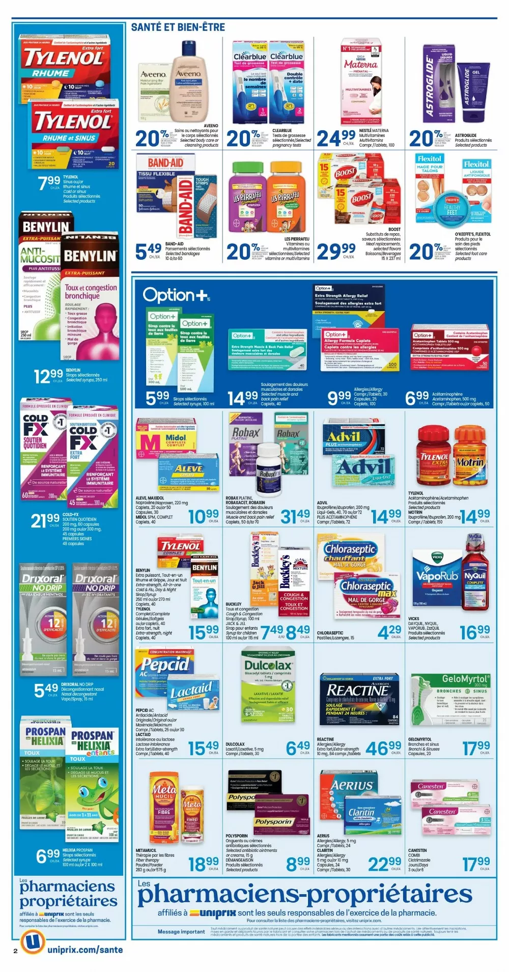 uniprix flyer january 1 7 3 99872103