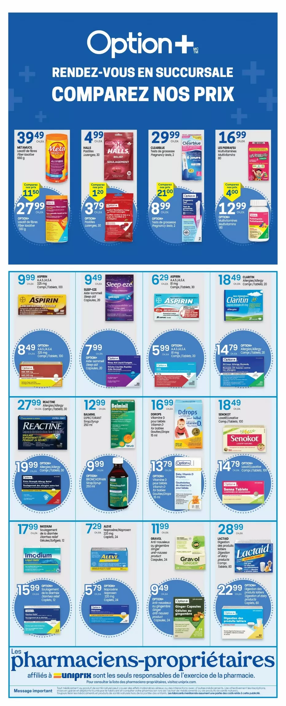 uniprix flyer january 1 7 7 27142952