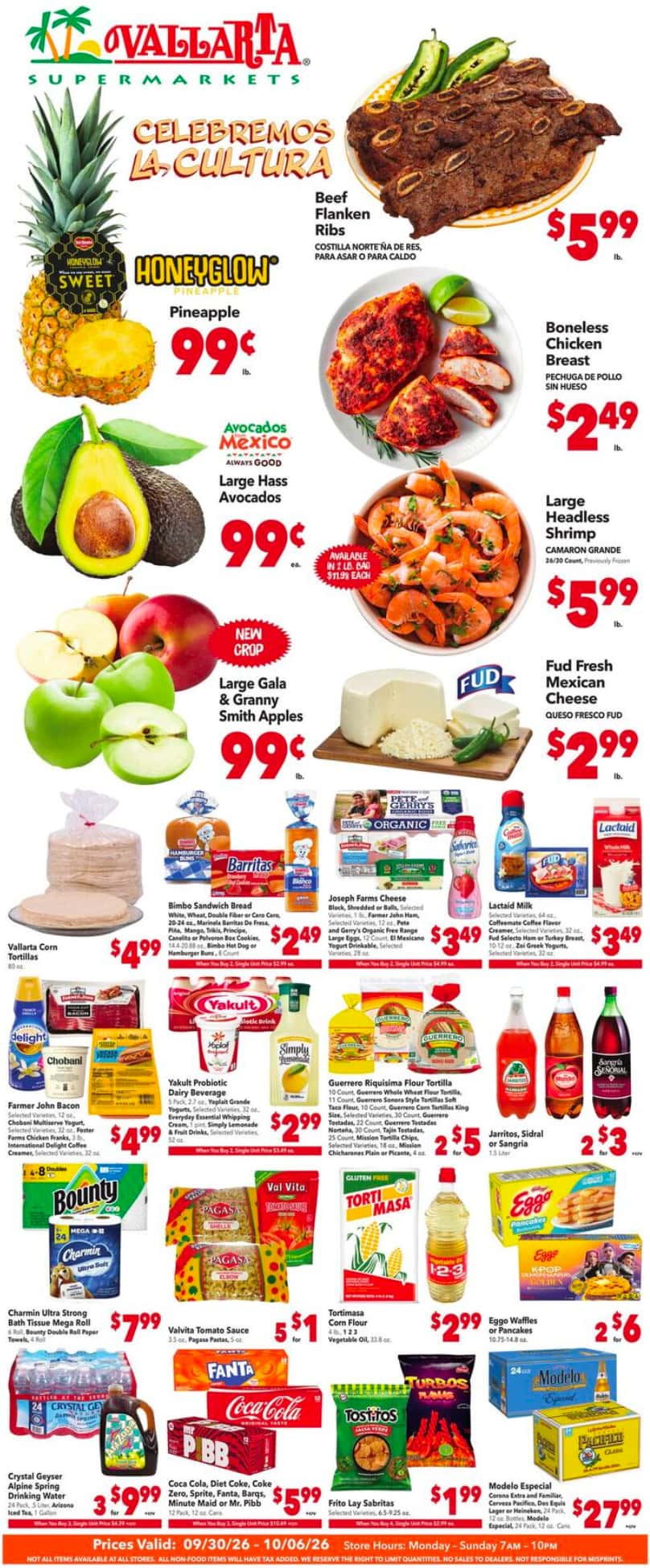 Vallarta Weekly Ad Sept. 30 – Oct. 6, 2026 (Anuncio Semanal) - Image 1 Sept. 30 - Oct. 6