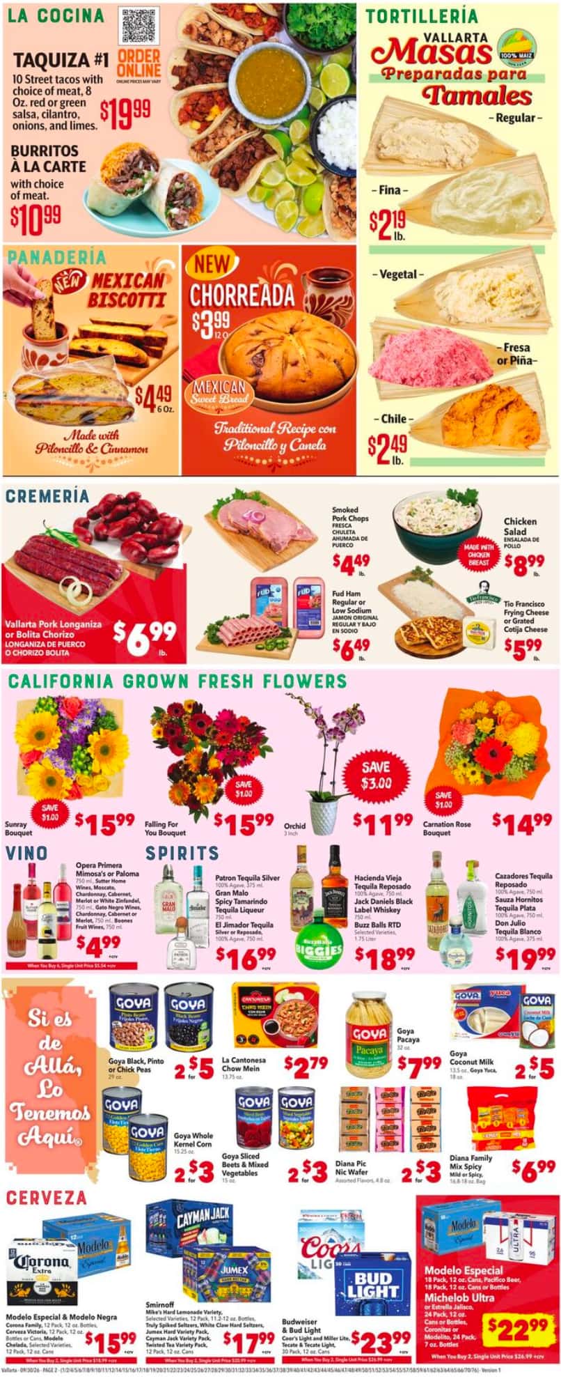 Vallarta Weekly Ad Sept. 30 – Oct. 6, 2026 (Anuncio Semanal) - Image 2 Sept. 30 - Oct. 6