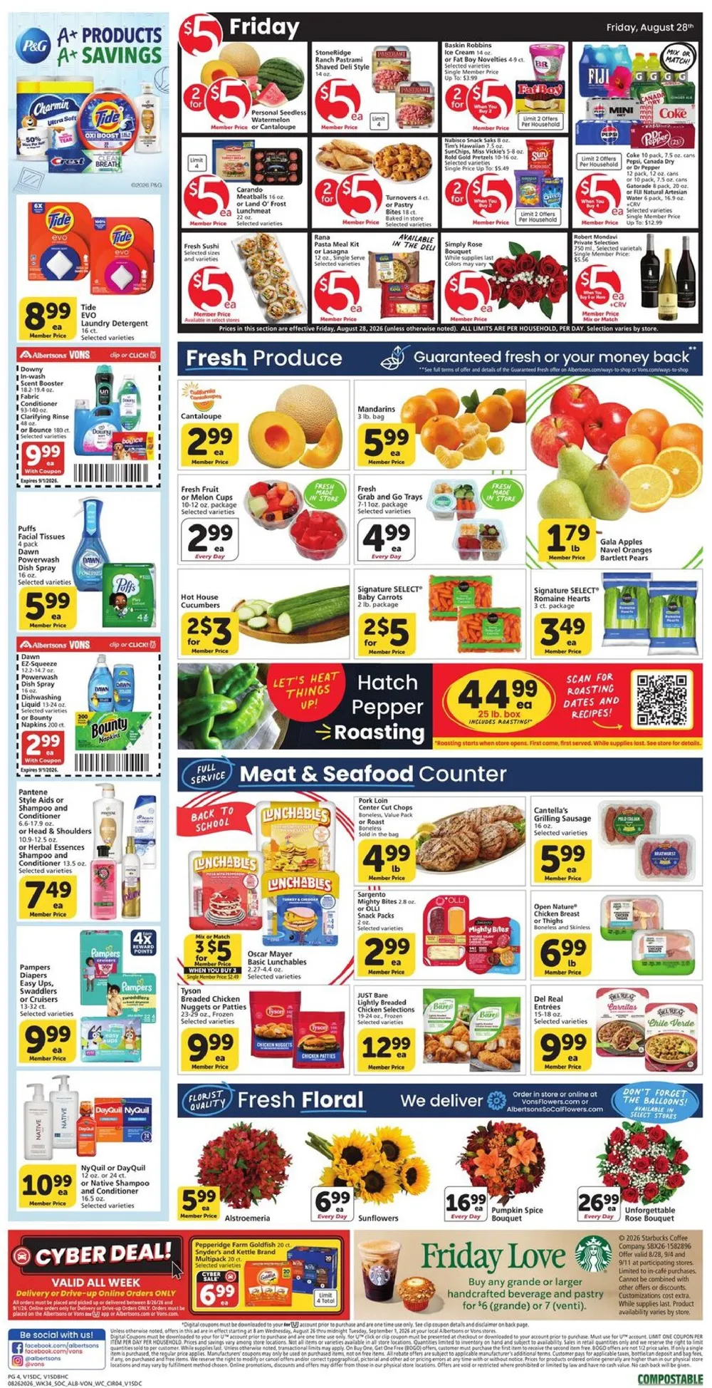 Vons Weekly Ad August 26 - September 1, 2026 - Image 2 August 26 - September 1