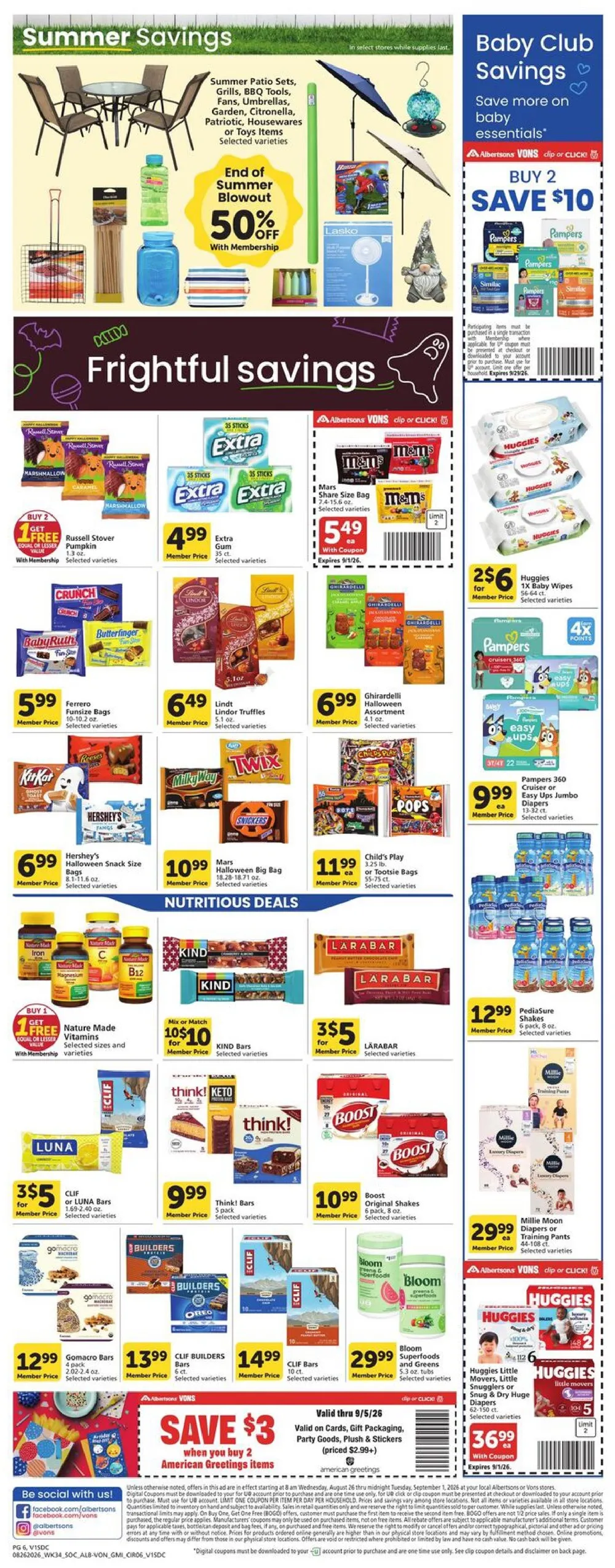 Vons Weekly Ad August 26 - September 1, 2026 - Image 2 August 26 - September 1