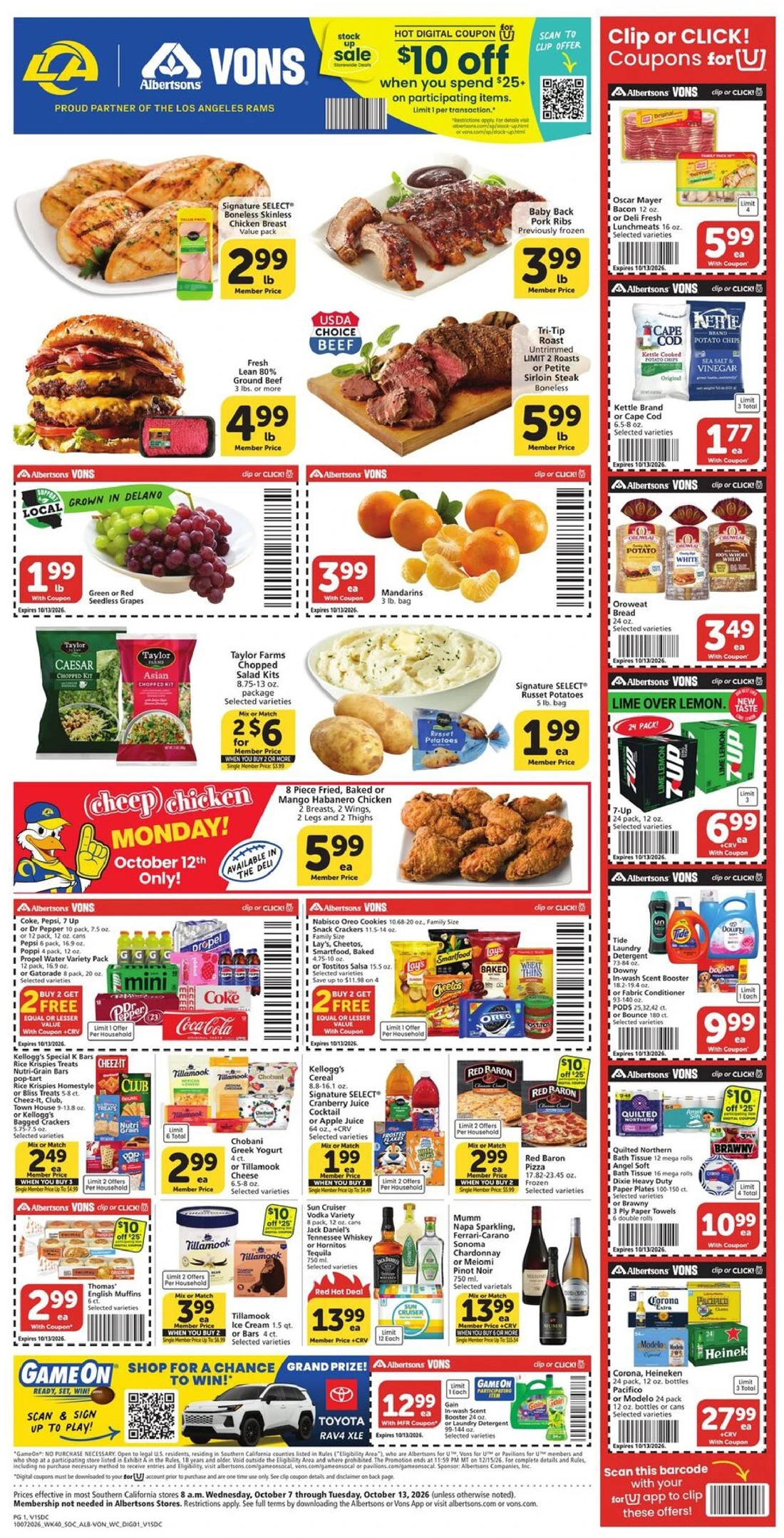 Vons Weekly Ad (October 14 - 20, 2026) Preview - Image 1 Oct 7 - 13