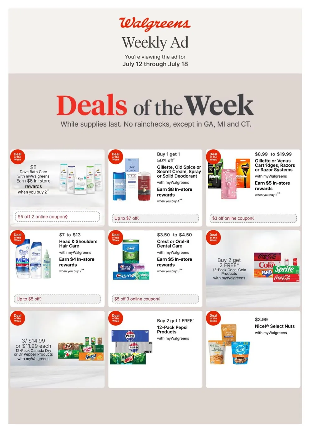 Walgreens Weekly Ad July 12 - 18, 2026 - Image 1 July 12 - 18