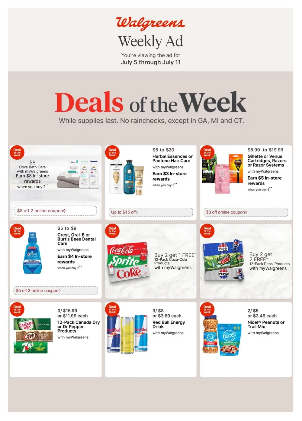 Walgreens Weekly Ad July 12 - 18, 2026 - Image 1 July 5 - 11