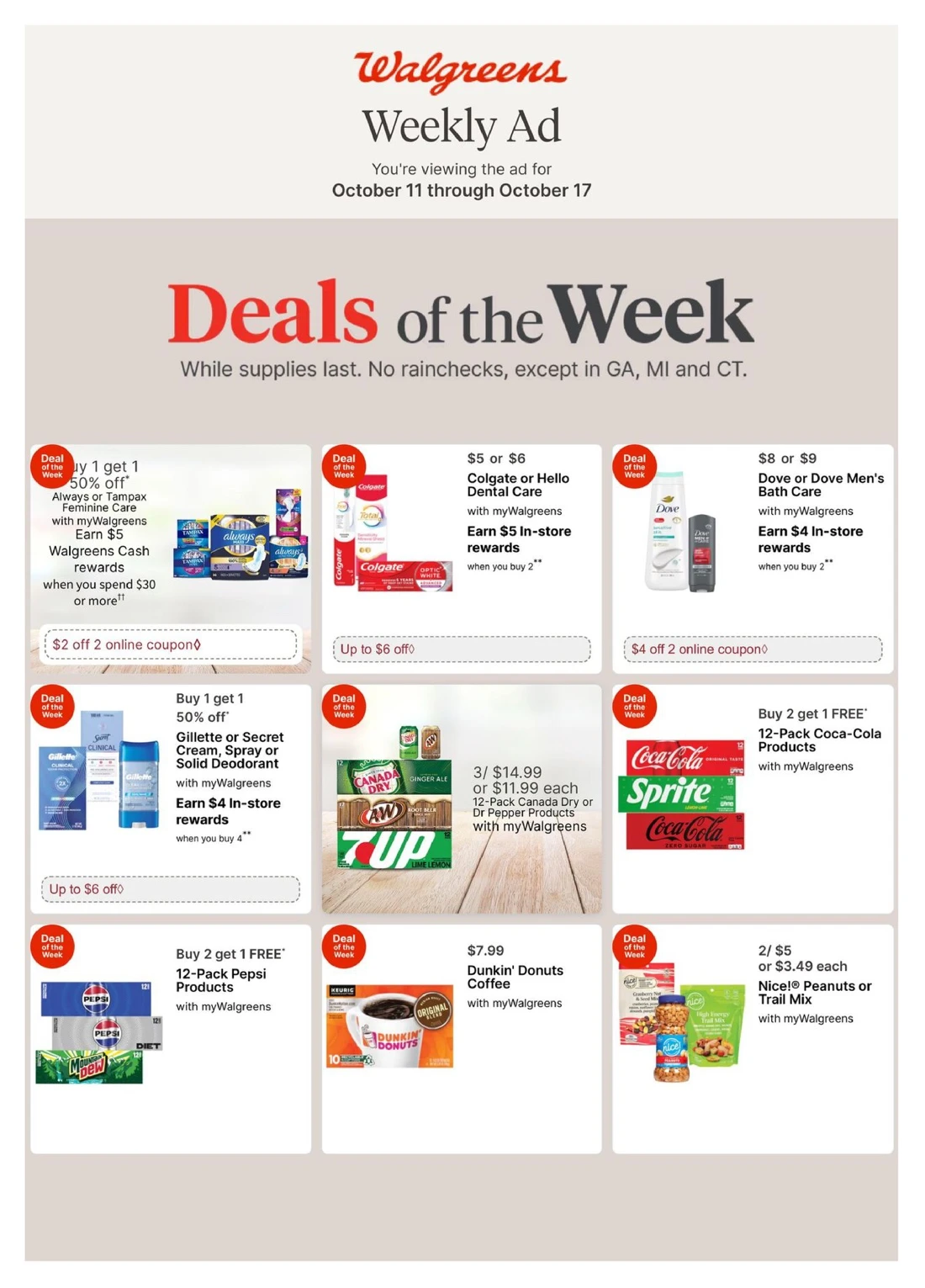 Walgreens Weekly Ad (Oct 11 - 17, 2026) Sneak Peek - Image 1 Oct 11 - 17