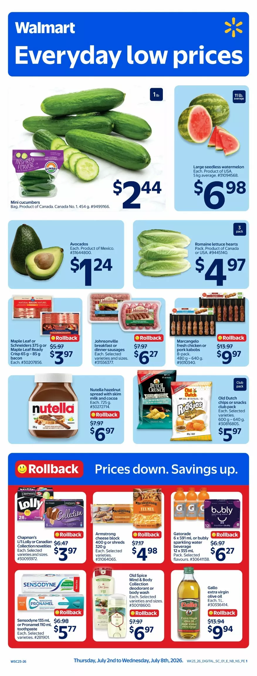 Walmart Flyer July 9 - 15, 2026 - Image 1 July 2 - 8