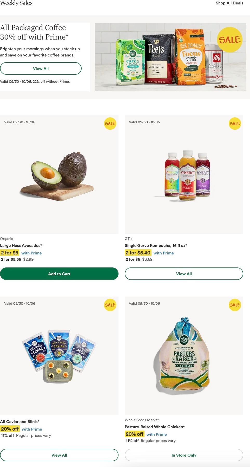 Whole Foods Weekly Ad September 30 – October 6, 2026 - Image 1 Sept. 30 - Oct. 6