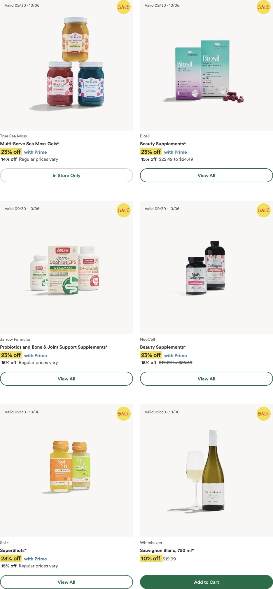 Whole Foods Weekly Ad September 30 – October 6, 2026 - Image 1 Sept. 30 - Oct. 6