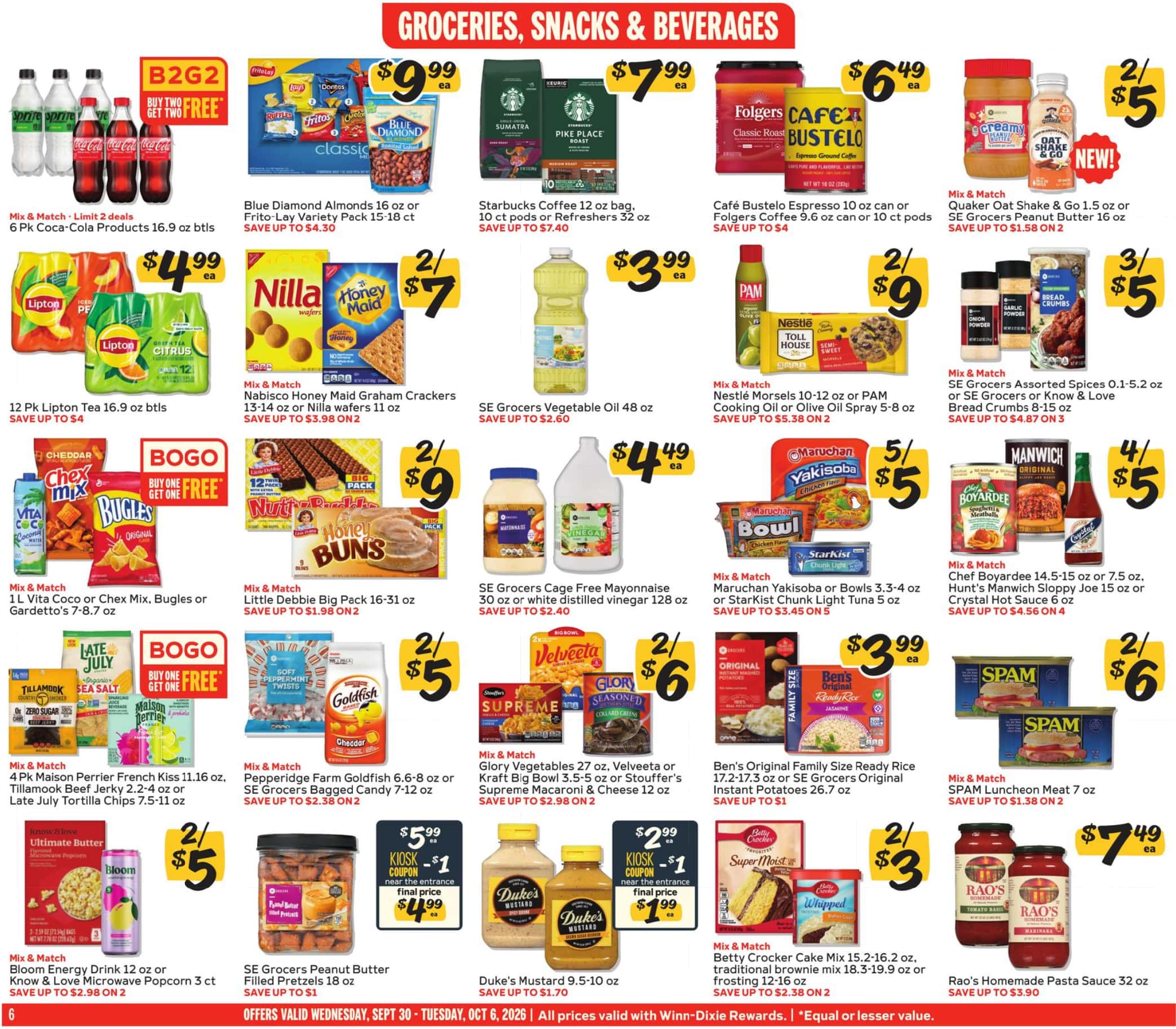 Winn Dixie Weekly Ad (October 14 - 20, 2026) Preview - Image 2 Sept. 30 - Oct. 6