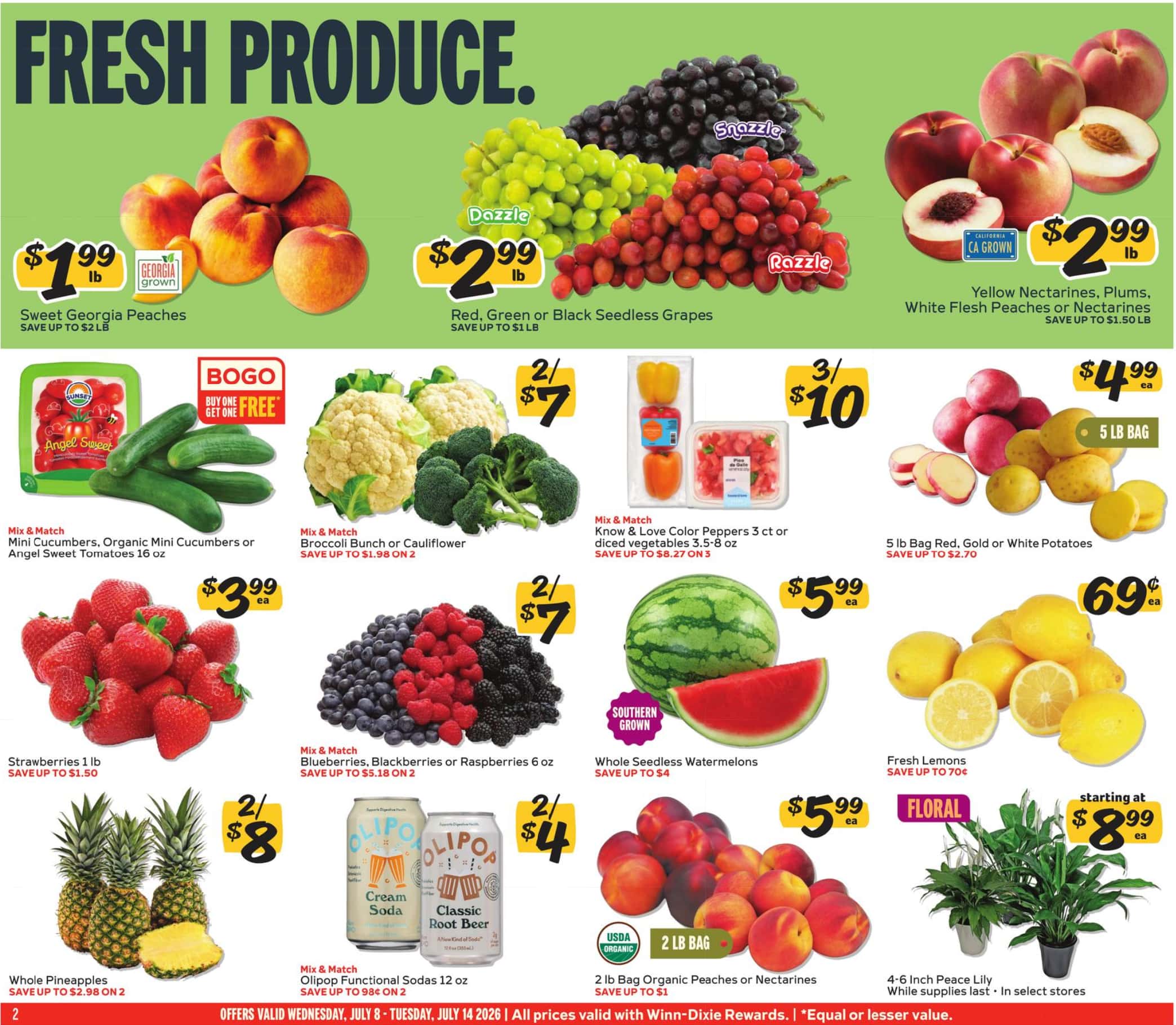 Winn Dixie Weekly Ad July 15 - 21, 2026 - Image 2 July 8 - 14
