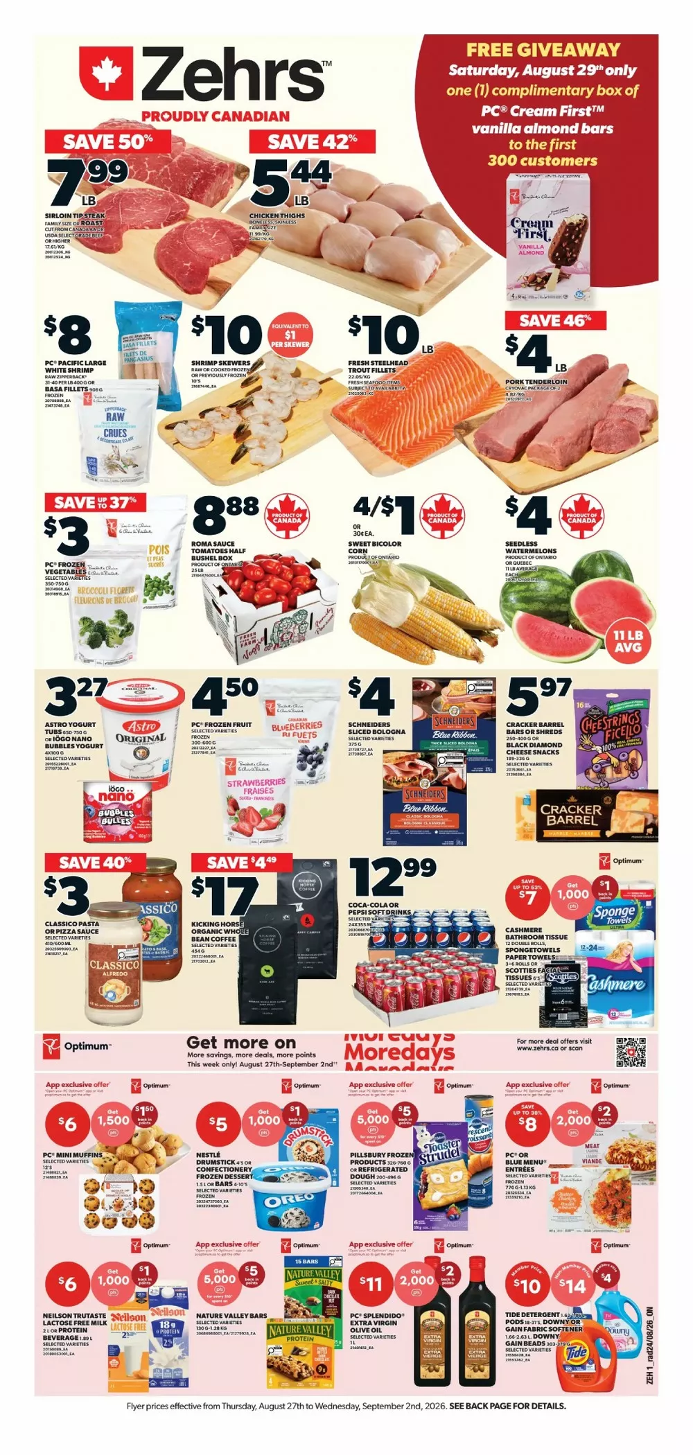 Zehrs Flyer August 27 - September 2, 2026 - Image 1 August 27 - September 2